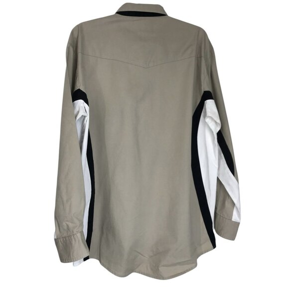 Vintage Wrangler Shirt Mens Size Medium Western Southwestern Button Down - Picture 6 of 11